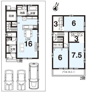 プラン例 間取り (間取) プラン例 間取り (間取)