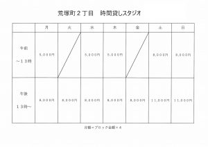 荒塚町２丁目　時間貸しスタジオ 画像4